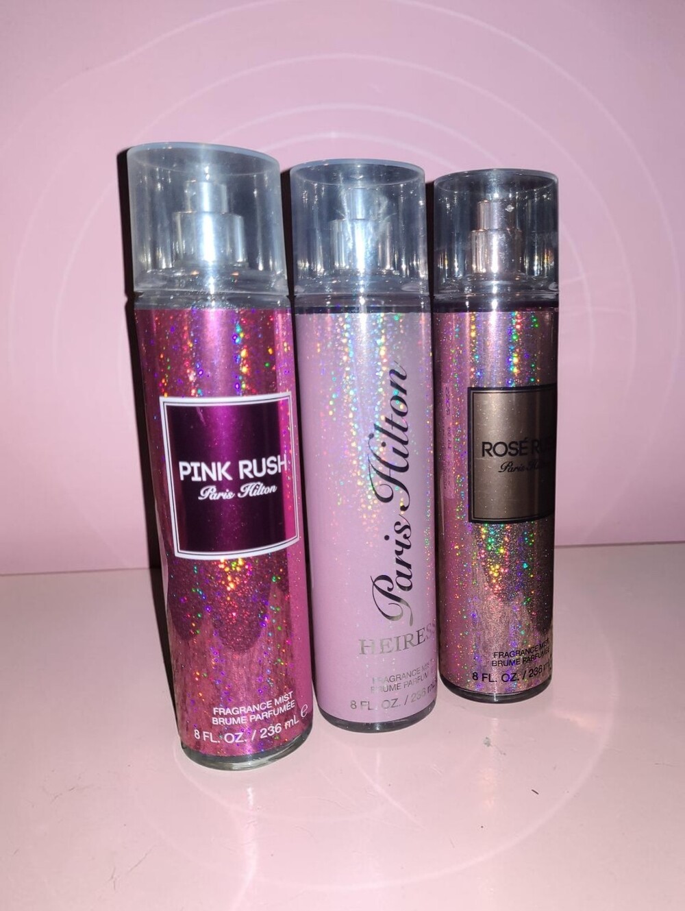 PARIS HILTON Body Mist Bundle - Pink Rush- Heiress - Rose Rush - Picture 2 of 6